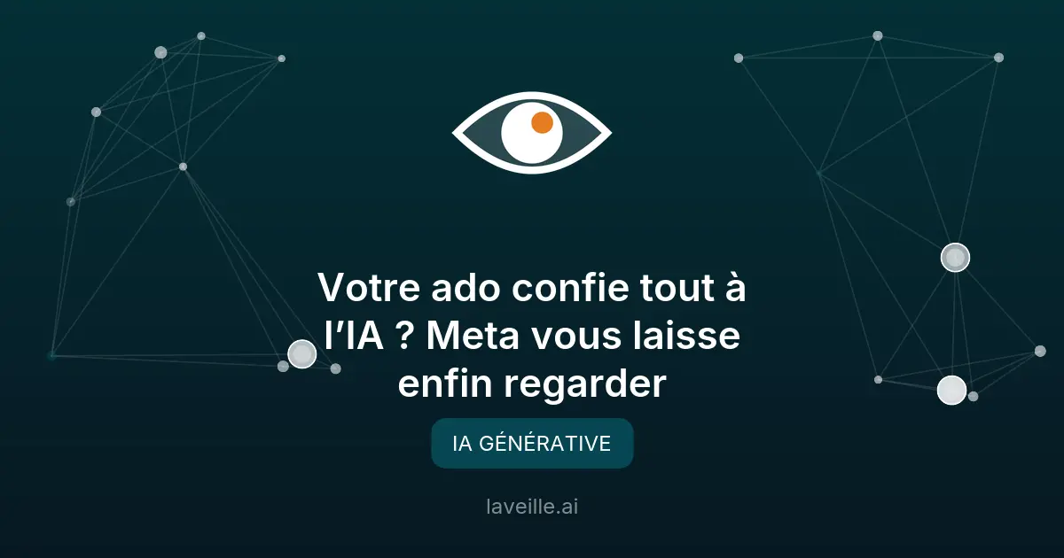 Meta Insights : surveiller les discussions IA des ados