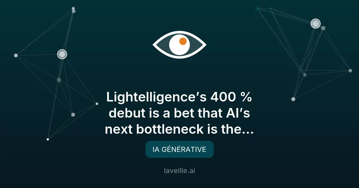 Lightelligence : l'interconnexion optique, futur de l'IA ?