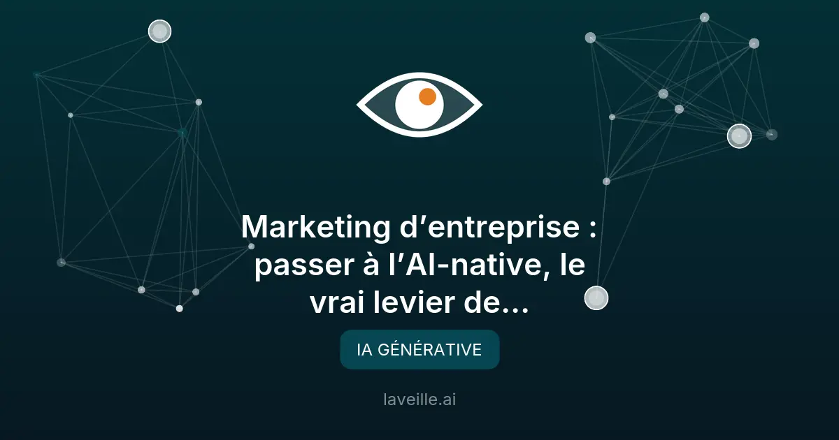 Marketing AI-native : le futur du marketing en 2026