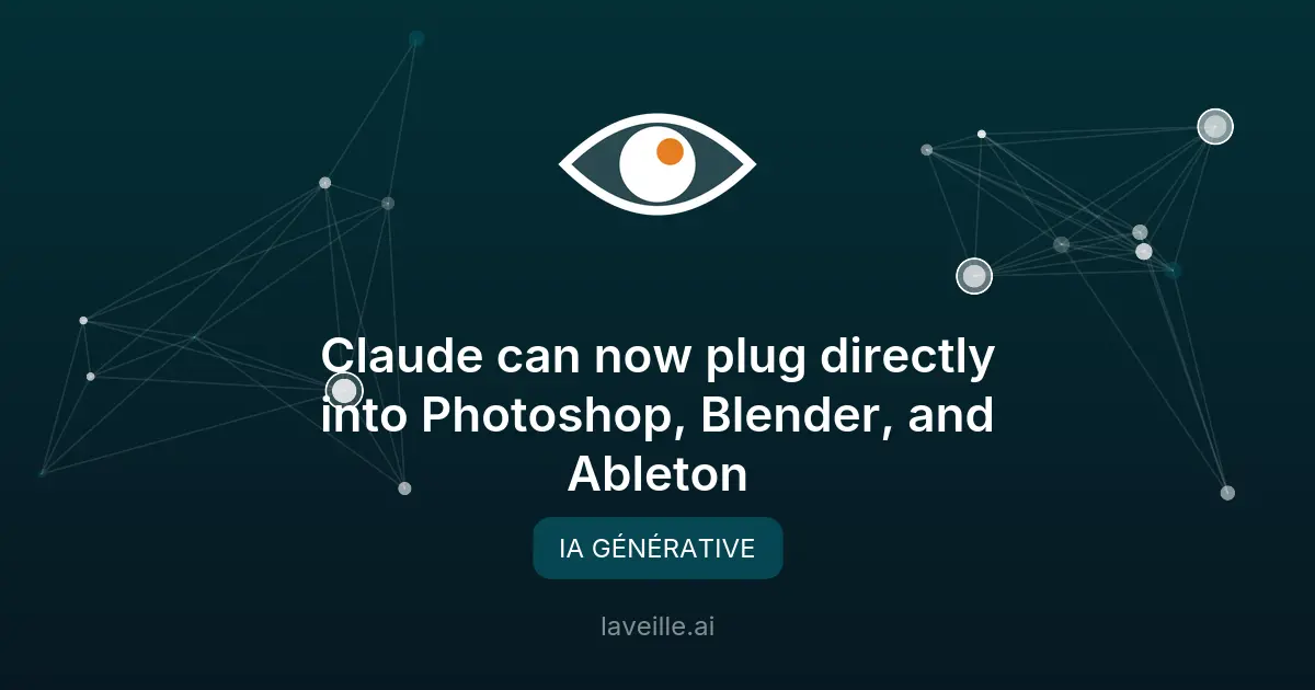 Claude s'intègre à Photoshop et Blender via l'IA