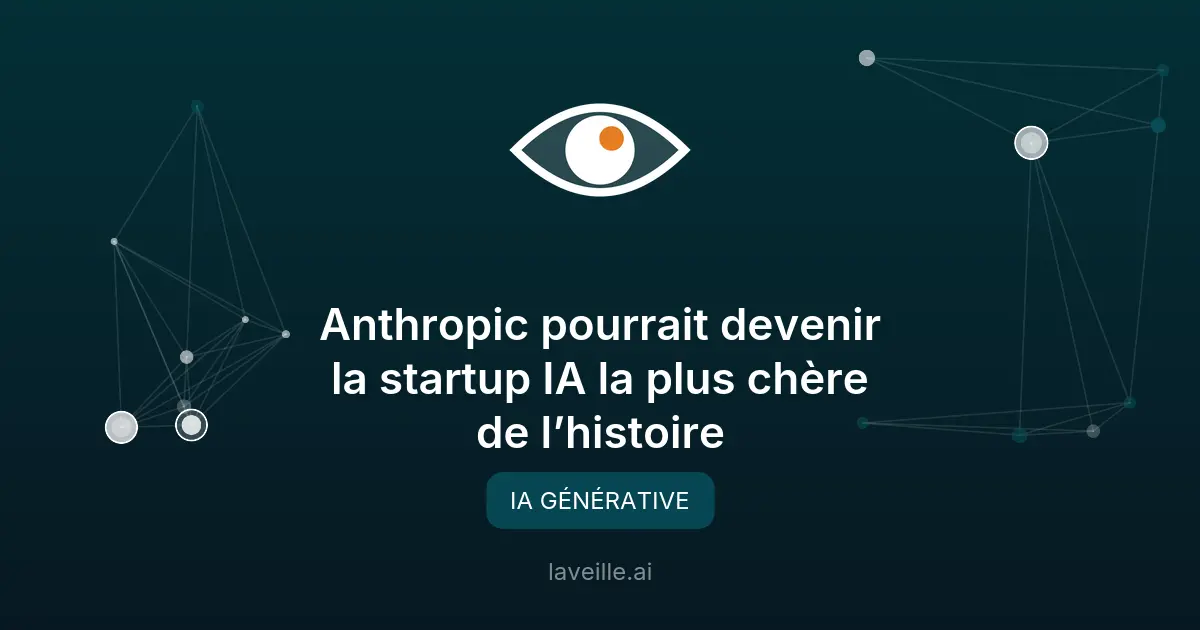 Anthropic : la startup IA qui vise 900 milliards de valorisation