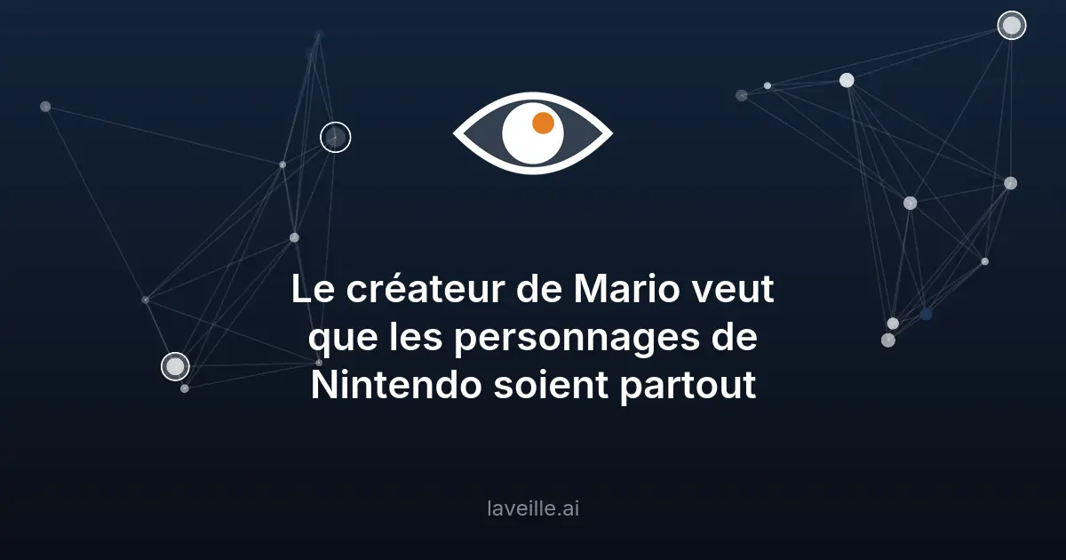 Shigeru Miyamoto veut étendre Mario au-delà des jeux