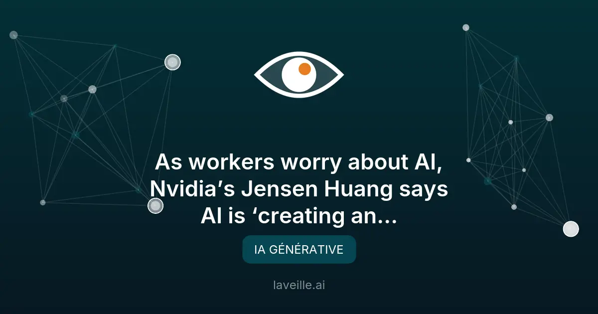 IA et emploi : le contrepoint de Jensen Huang (Nvidia)
