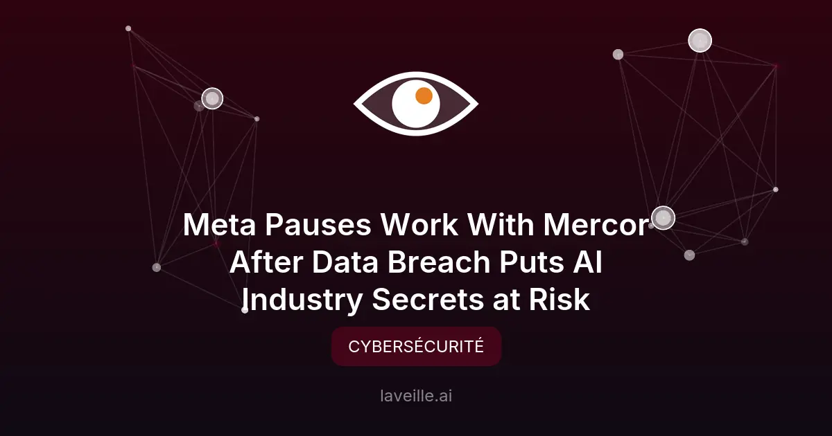 Faille de sécurité chez Mercor : Meta suspend ses travaux