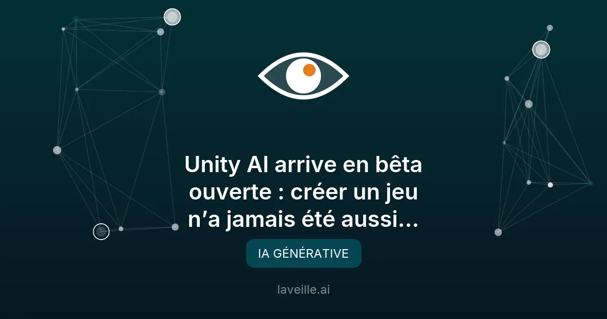 Unity AI en bêta ouverte : révolution ou menace pour les devs ?