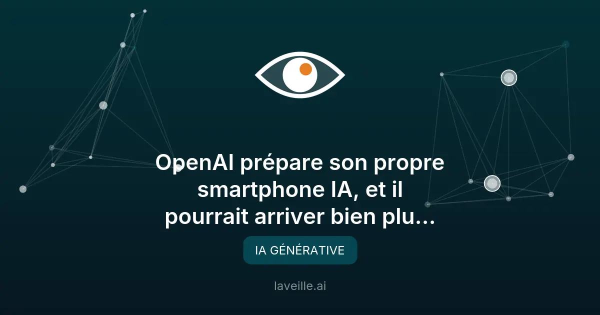 OpenAI prépare un smartphone révolutionnaire piloté par ChatGPT