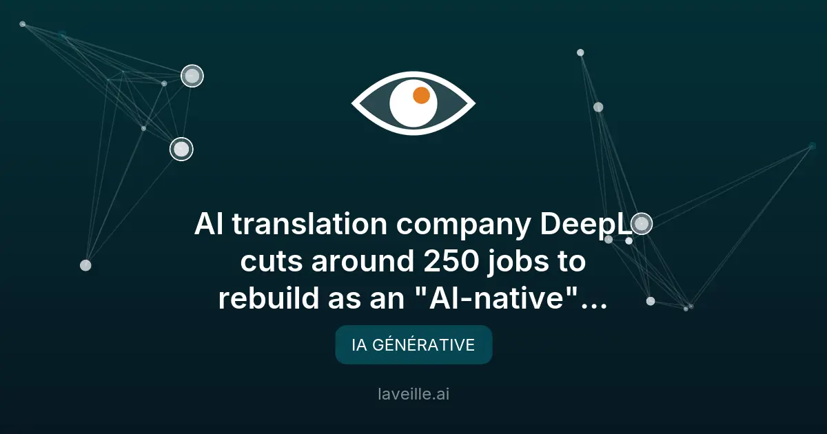 DeepL se restructure en entreprise AI-native avec 250 suppressions