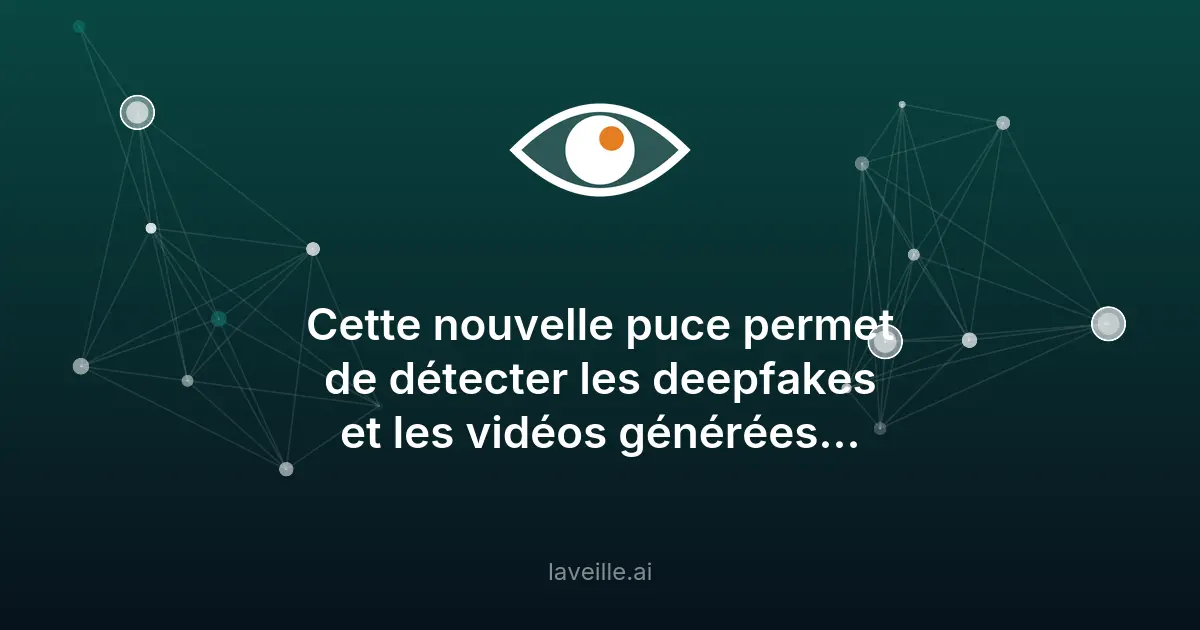 Une puce révolutionnaire pour détecter les deepfakes