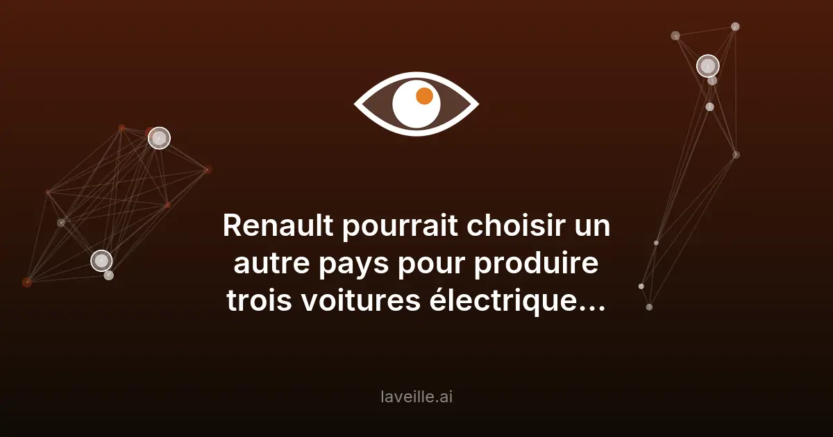 Renault réduit sa production en Espagne : impact sur l'électrique