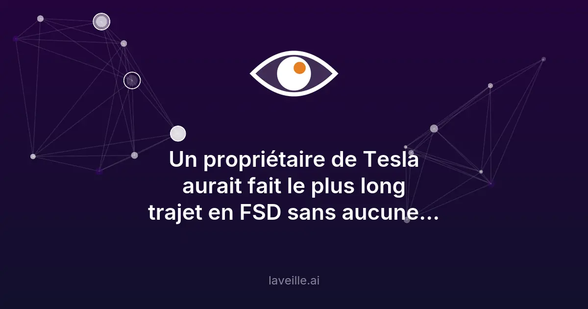 Record de conduite autonome : 4 559 km sans intervention