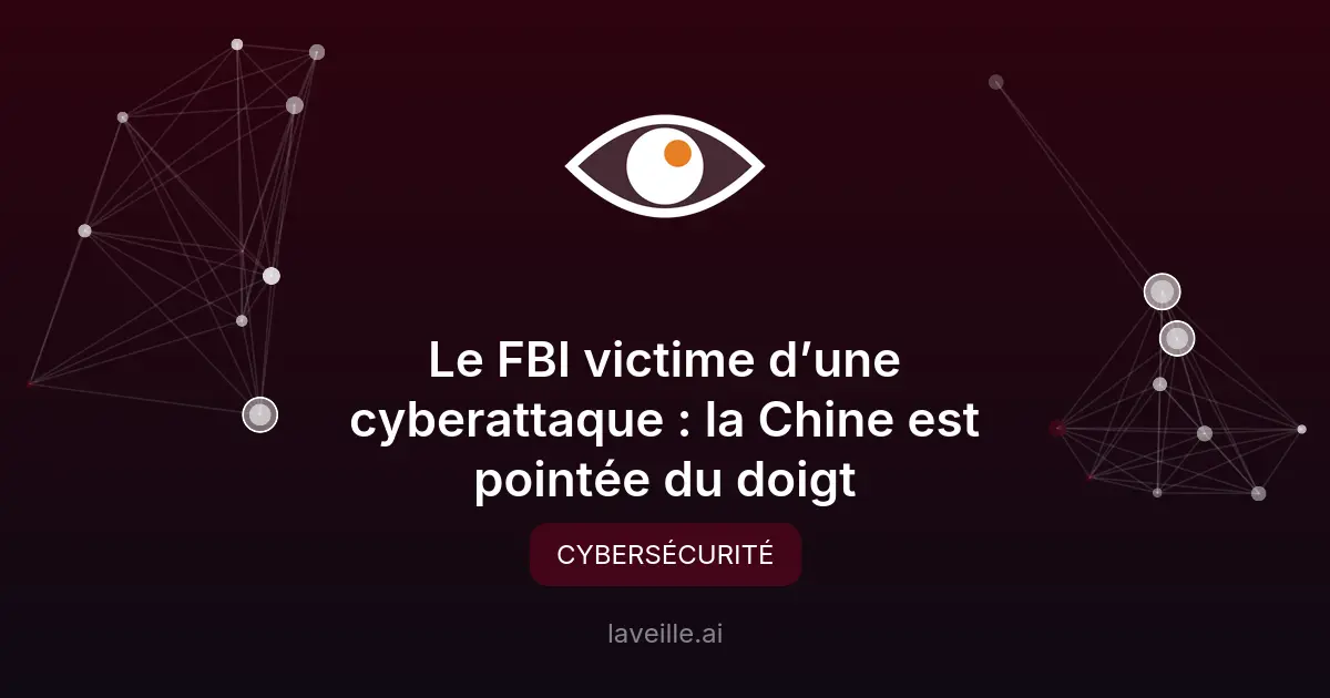 Cyberattaque du FBI : la Chine impliquée
