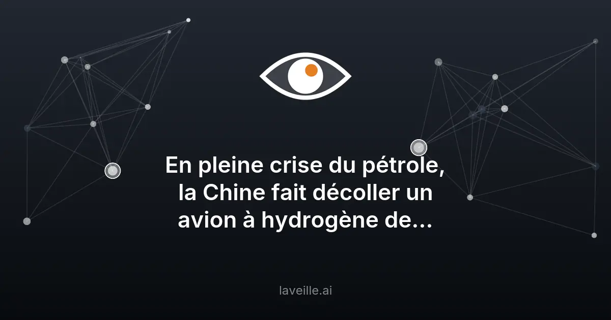 La Chine teste un avion-cargo à hydrogène de 1 000 kW